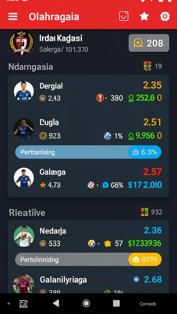 awanluck - Tampilan menu utama AWANLUCK yang menarik.