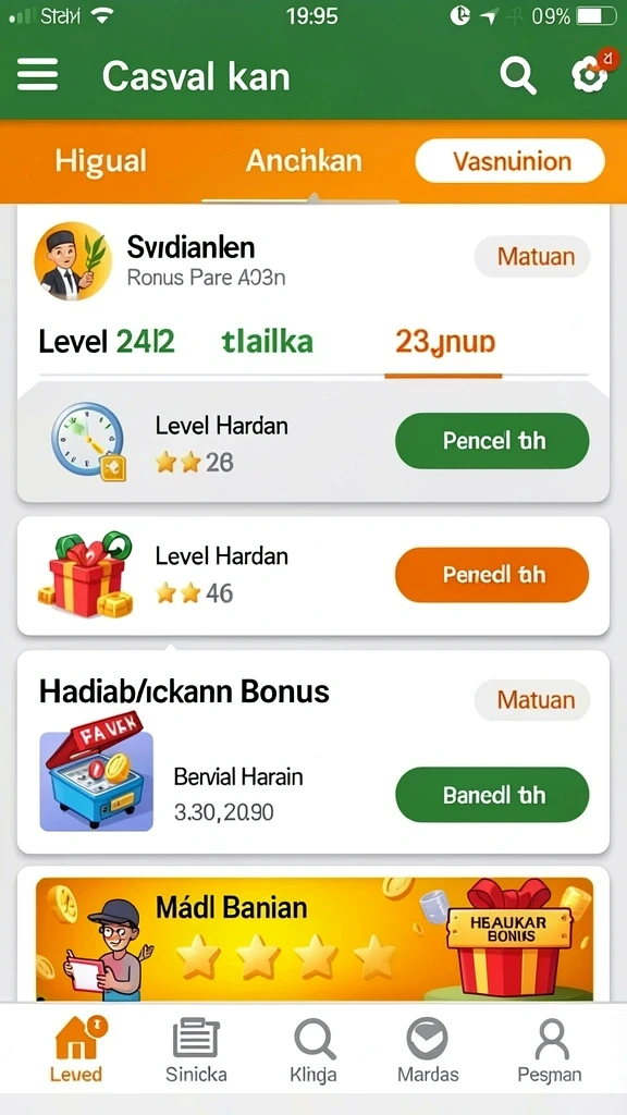cvg8888 - Tangkapan layar gameplay yang menunjukkan level menantang.